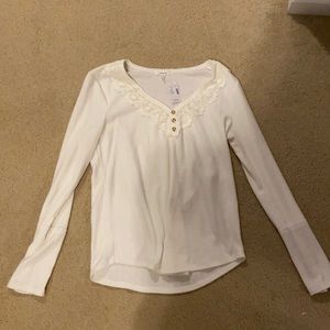 Maurices cream long sleeve tee